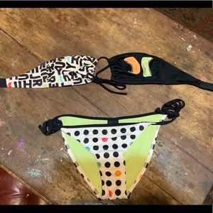 Hurley Strappy tube  top bathing suit